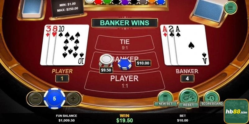 Baccarat là trò chơi casino cực hot tại hb88